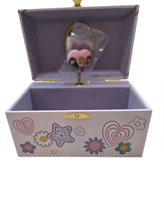 Disney Parks Princesses Cinderella Rapunzel Tiana Aurora Musical Jewelry Box NEW - Picture 7 of 7